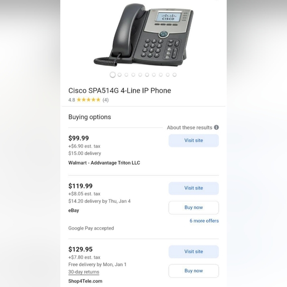 Cisco 4-line IP phone - Picture 10 of 10